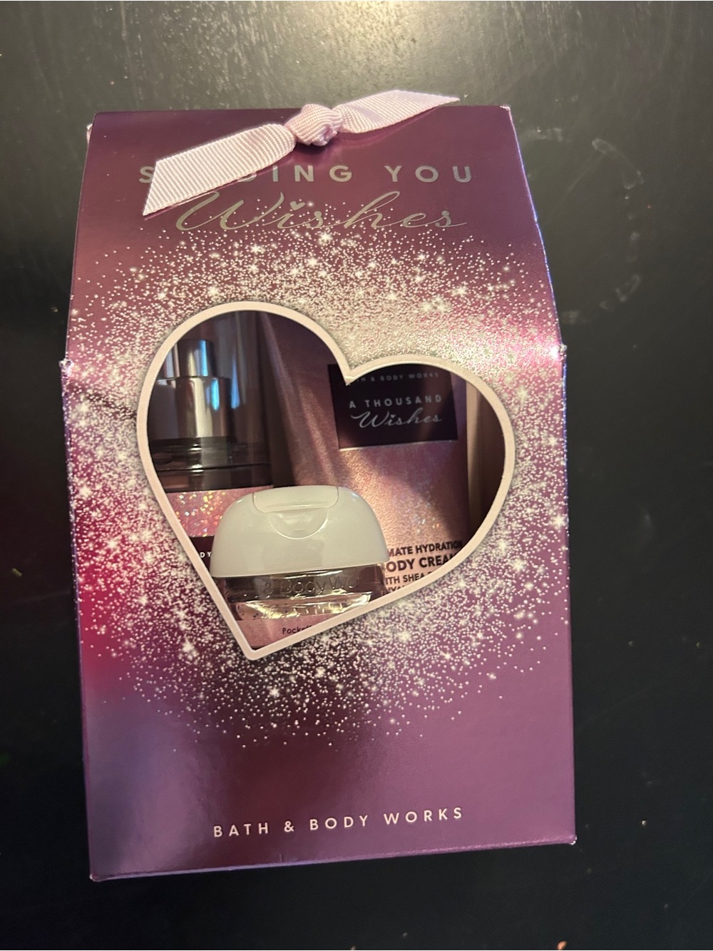 Bath & Body Works Purple & Pink A Thousand Wishes Gift Set